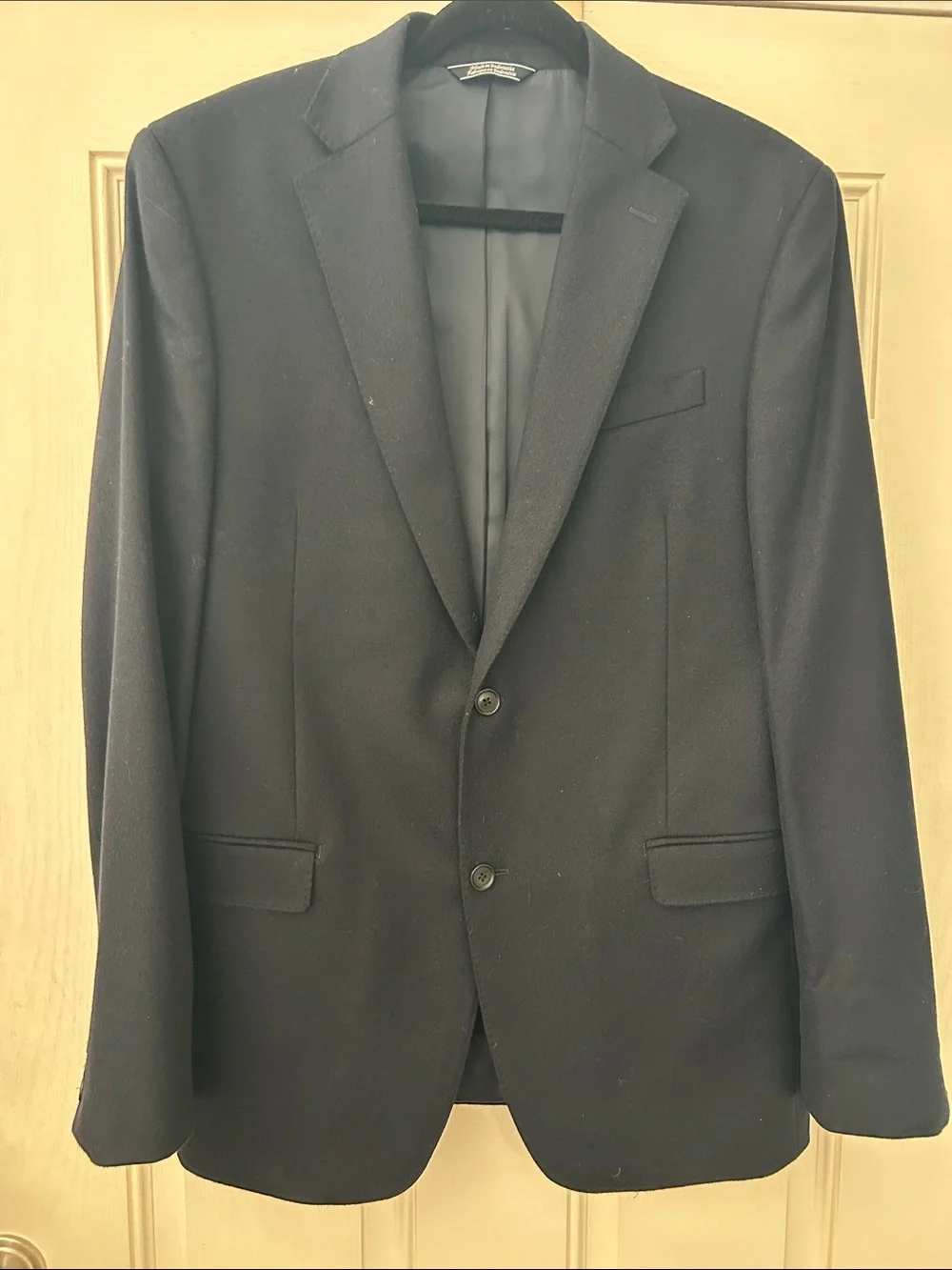 Saks Fifth Avenue Men's Black Two-Button Notch Lapel Sport Coat